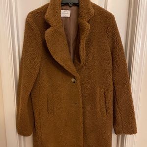 Long teddy coat